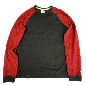 Men's Black and Red Raglan Shirt